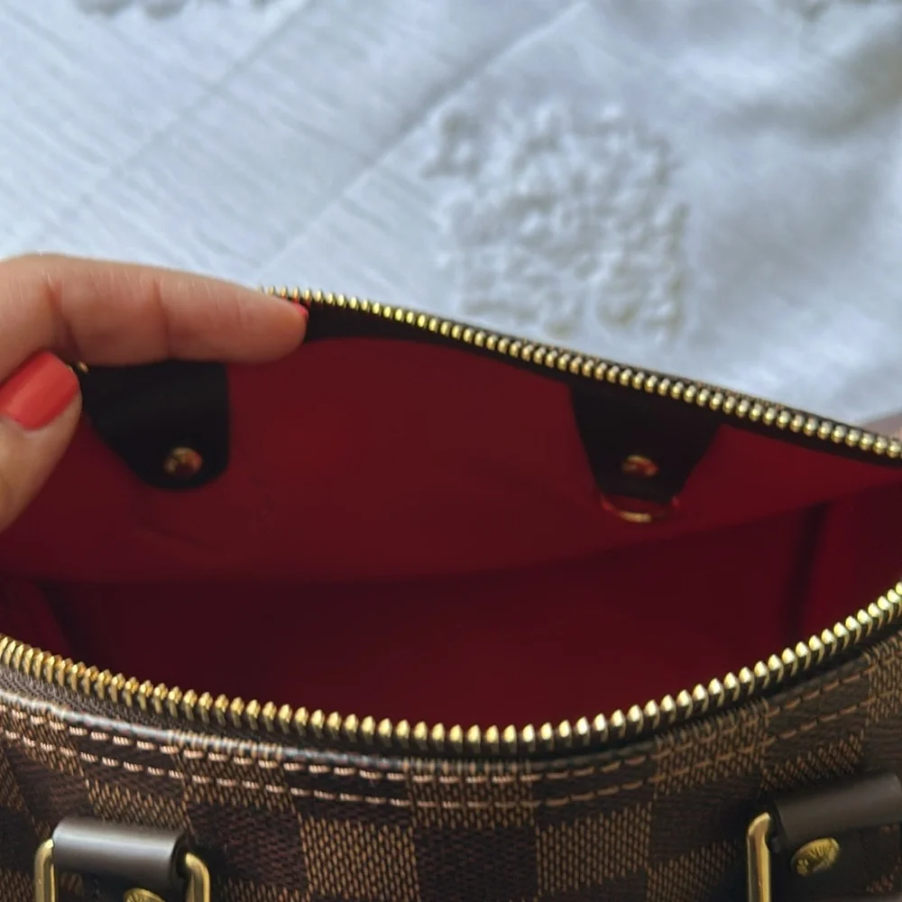 LIKE NEW LOUIS VUITTON SPEEDY 25 DAMIER EBENE - Picture 9 of 15